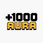+1000 Aura Retro Sticker
