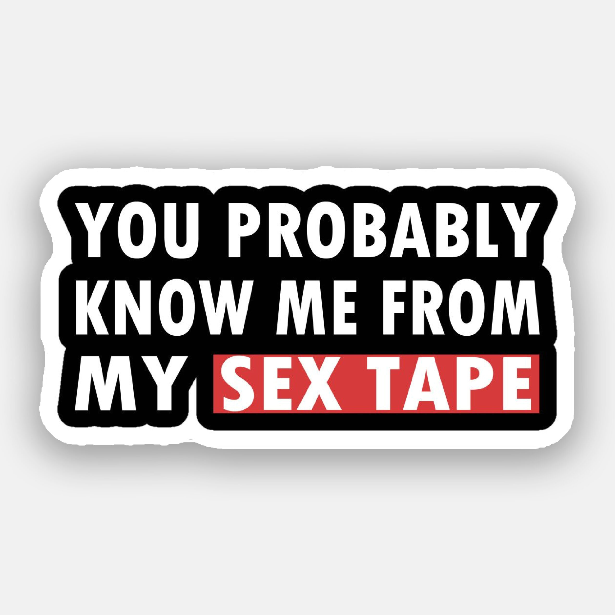 You Propably Know Me from My SEXTAPE - Sticker